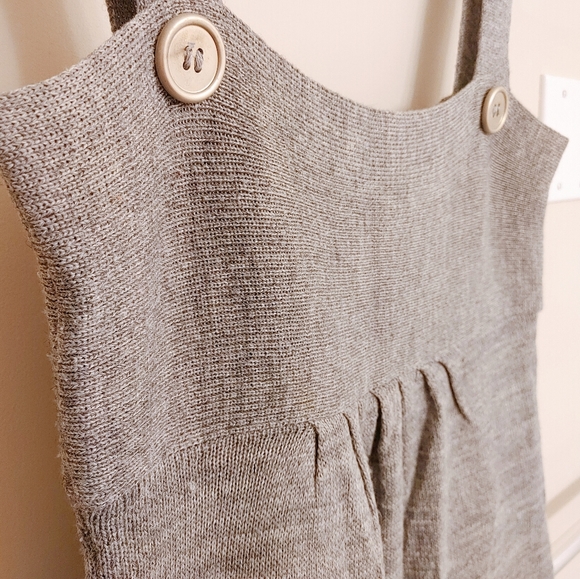 Gray Overall Dress - Picture 3 of 7